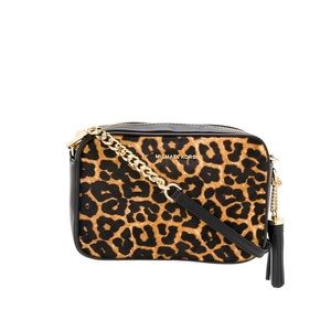 MK leopard crossbody